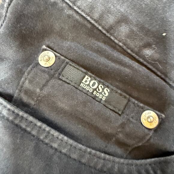 Boss Hugo Boss Black Brushed Denim Jeans Size 32 - Picture 5 of 11